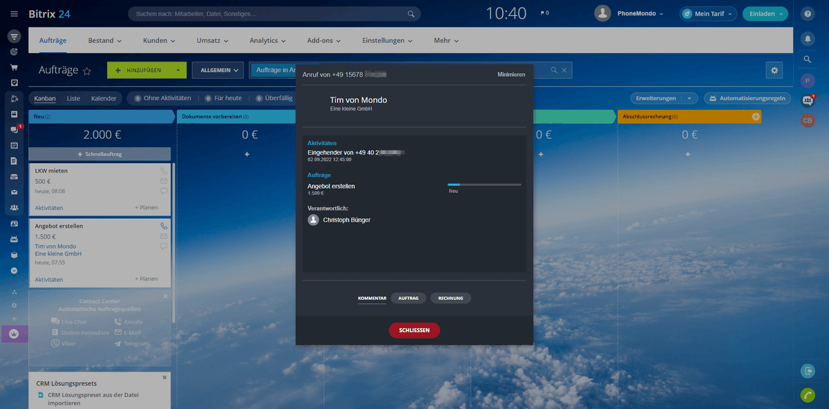 PhoneMondo's tweet photo. Und wieder gibt es eine neue Integration: Bitrix24 🎉

Hier gibt's alle Details und den kostenlosen Test: https://t.co/ZkixFUtjzE

#phonemondo #bitrix24 #bitrix #click2call #anrufanzeige #callerid https://t.co/yFtvRUTDAO