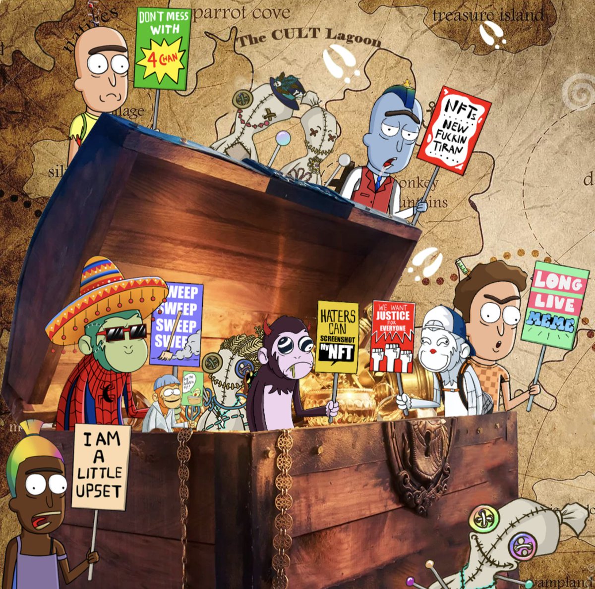 Mrniktomoose's tweet photo. ๐Moose's Clues๐
The scavengerhunt will start on saturday (or today if we hit 200RTs?)
Better turn notifications ๐
๐ฆPricepool:๐ฆ
5x #GodhatesNftees
5x #ApeHaterClub
10x #magicvoodoodoll
Some #Ethereum
Some #IOTA
@GodHatesNFTees @Magic_MemeMoney @srpeters @DomSchiener https://t.co/hIXDo4H3mj