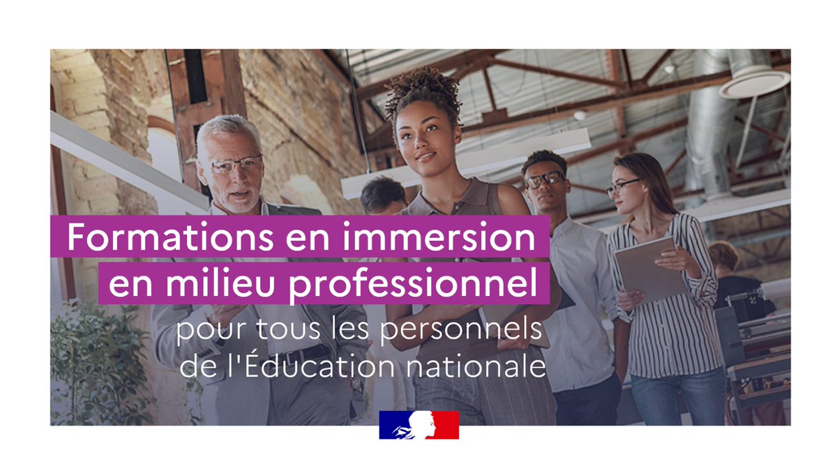 Eduscol's tweet photo. Les formations en milieu professionnel contribuent à renforcer la relation #ÉcoleEntreprise
Pour découvrir des filières, développer des pistes d'orientation pour vos élèves ou approfondir vos compétences métiers, consultez l'offre de formations 2022
▶ https://t.co/4FzE9WJFB9 https://t.co/KdzooTXbi7