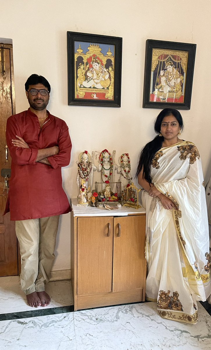 Gayatri_Raguram's tweet photo. Happy Birthday and Onam Sadhya with my Brother / Overseas and Neighbouring States Tamil Development Cell @ActorSashi https://t.co/dxPAg4dyEq