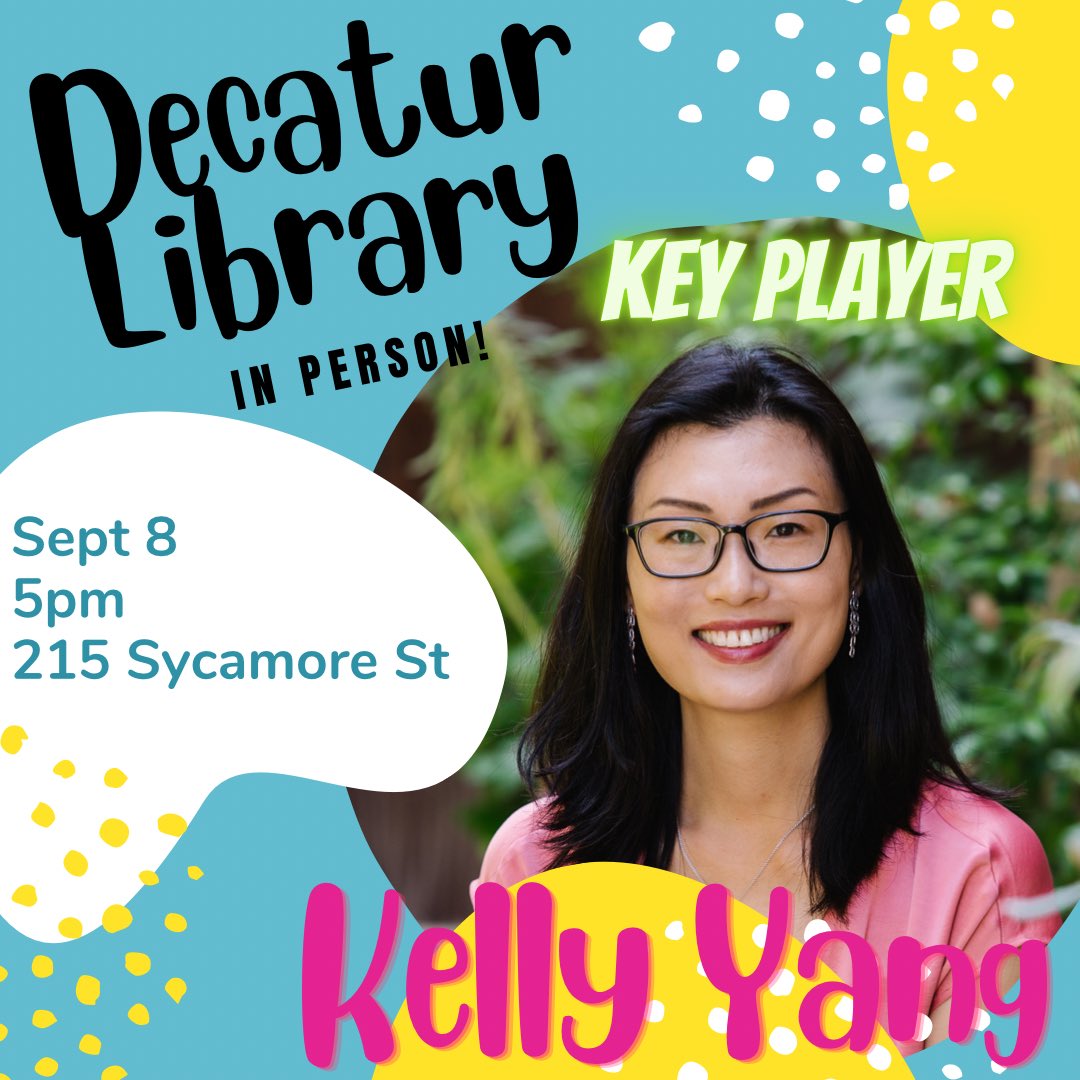 kellyyanghk's tweet photo. Georgia friends! I’ll be speaking at the Decatur Library at 5pm tonight—come hang out with me!!! #KeyPlayerTour #DayThree #PublicEvent #FrontDeskSeries https://t.co/ultvhnMU9S
