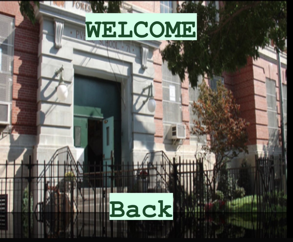 PS71QueensNY's tweet photo. Today we welcome back all of our wonderful students!! This is going to be an #amazingyear #foreststrong @gratefulleader1 https://t.co/bt414OFmyc