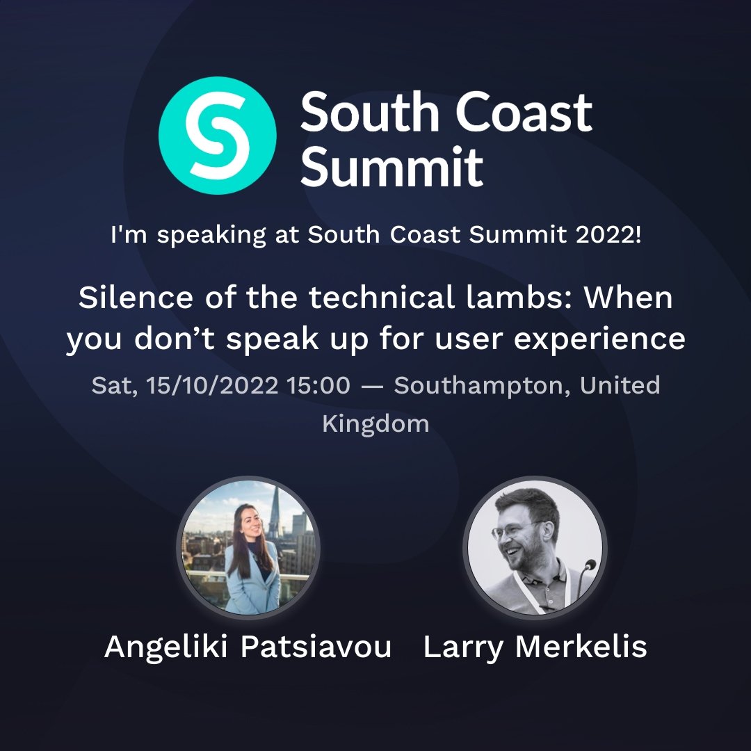 Ever seen a Hannibal-Barbie mash up?

This is it! I'm excited to present with  <a href="/LMerkelis/">Laurynas Merkelis</a> at <a href="/M365Summit/">South Coast Summit</a> what goes wrong in a business app when you don't champion user experience.

Will you be immersed in terrifying digital designs gone wrong? Yes! Will you love it? Absolutely.