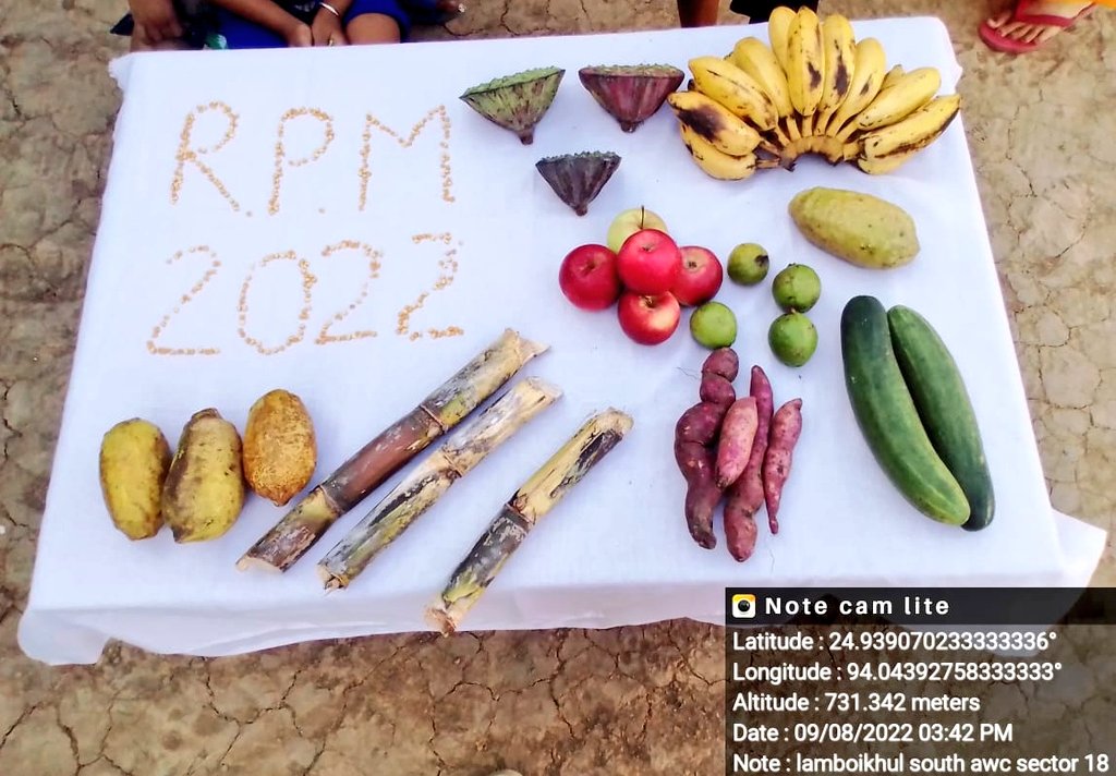 bem_hidang's tweet photo. Celebrating Rashtriya Poshan Maah 1st-30th Sept 2022, 
Promoting Tricolour/Rainbow thalli and nutritious foods by Anganwadi Workers and Helpers #ICDS Project Imphal East-I #Manipur @MinistryWCD @POSHAN_Official #PoshanMaah2022 https://t.co/Mdcf7GqJ7i