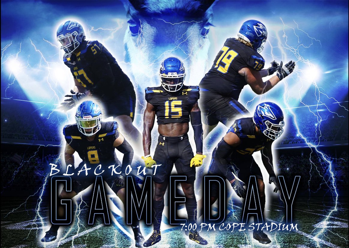 UNK_Football's tweet photo. Todays the Day Loper Nation. Home Opener. We Need You To Show Up, and Show Out, Come Decked Out With All Your Blackout, And Bring The Energy All Night For This MIAA Fight. Kickoff at Cope Stadium at 7:00PM. See You There.
#StackTheStadium https://t.co/aWTtdstXqg