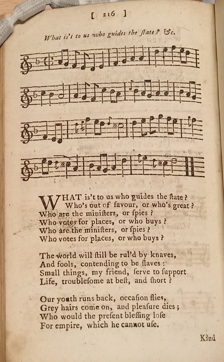 HandelGCHF's tweet photo. A reminder that political upheaval is nothing new, from "Vocal Music, or the Songster's Companion", a songbook published in 1772, part of the #GeraldCokeHandelCollection @FoundlingMuseum https://t.co/UWFVtqeDfC