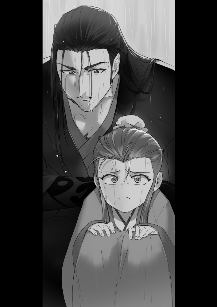 syuju_moemoe's tweet photo. https://t.co/7kn1kWZOdn
「死んだふりする温逐流」
自分用に書いてた長めの逐晁話です。ギャグじゃないよ（たぶん）
最初ほのぼの、後半ド暗シリアスめ。エロもあるよ😍
せっかくなのでお気に入り場面4選描いてみました！
よかったら読んでみてください～。
後日書けなかった🔞シーン2編漫画化予定 https://t.co/gmo8thkg5n