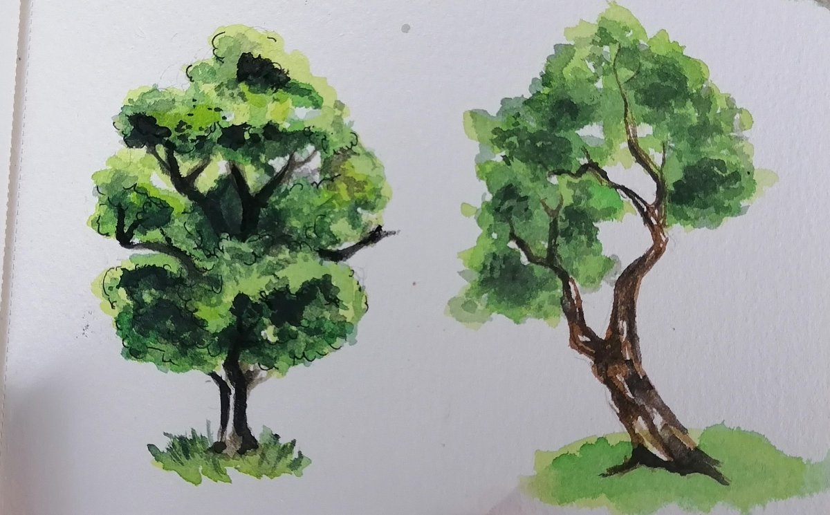 adenocein's tweet photo. some old watercolor paintings i made #arttwt #artchive https://t.co/nl5QlUXYX8