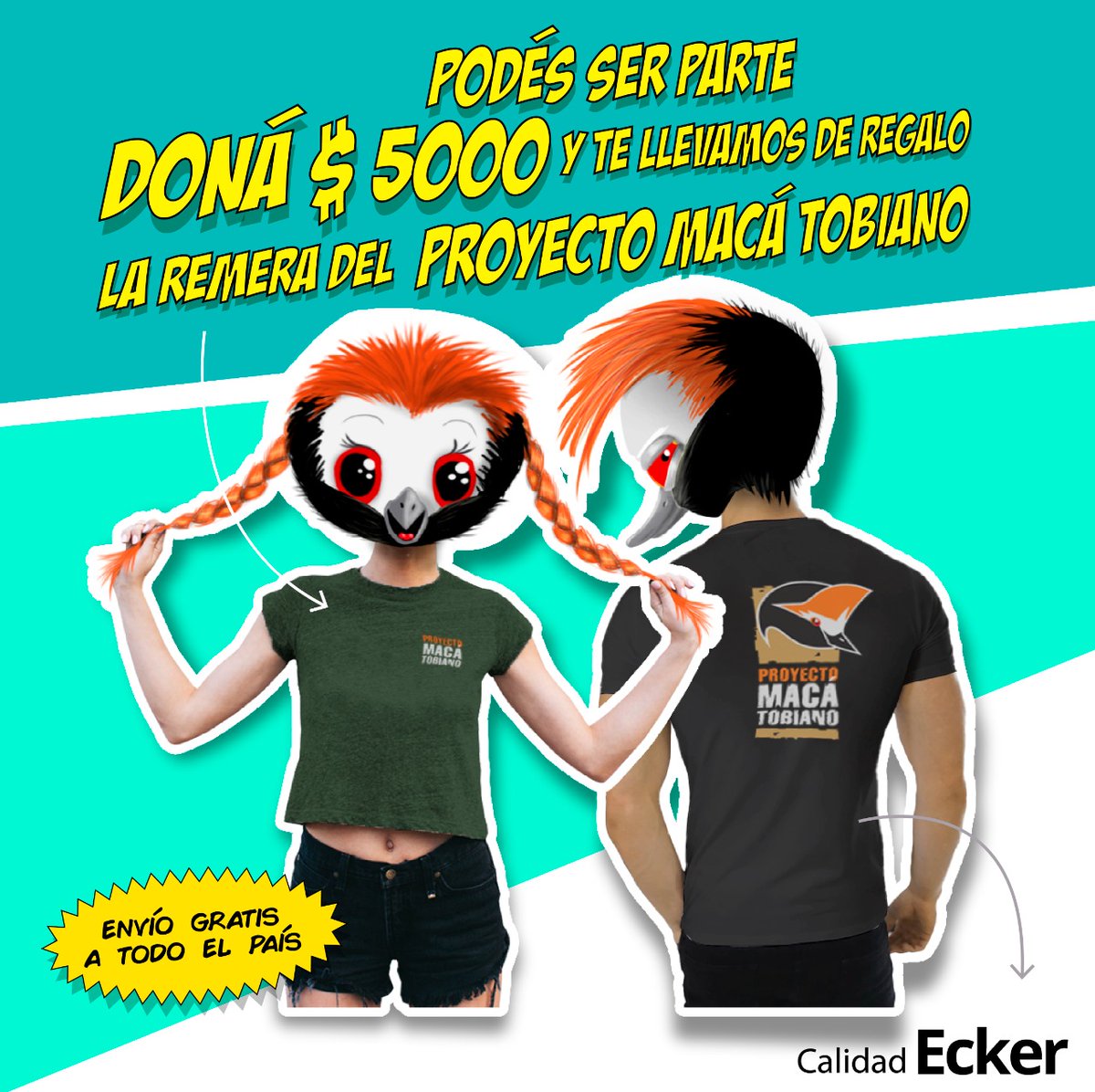 ¿Sabías que el Macá Tobiano está en peligro de extinción y podés ayudar a evitarlo?
Donando $5000 al @ProgPatagonia <a href="/AvesArgentinas/">Aves Argentinas</a> recibís gratis una remera, y además, cada 10 donaciones sorteamos una entre los que hagan RT a este tuit.
¡Tu difusión suma!
donaronline.org/aves-argentina…