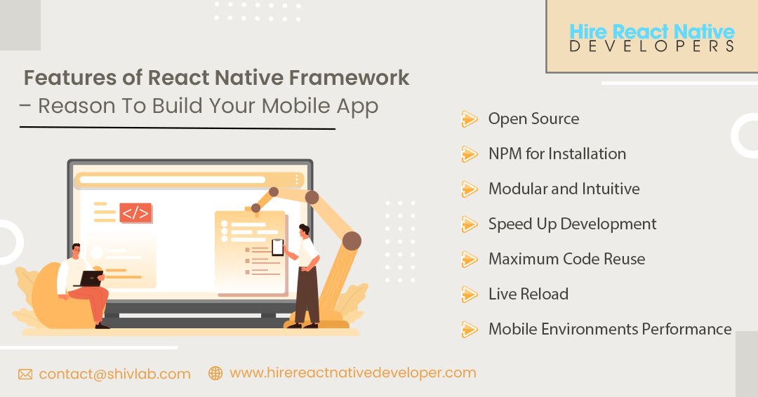 reactdevelopers's tweet image. Features of #ReactNativeFramework – Reason To Build Your Next Mobile App. #hirereactnativedevelopers #mobileapp #appdevelopment #mobileappdevelopment #mobileapps #reactnativeapp #reactnativeadvantages #applicationdevelopment #Framework #knightcoders #shivtechnolabs