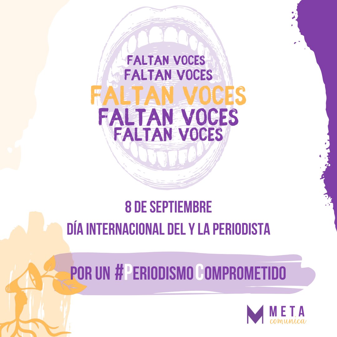 MetaComunicaes's tweet photo. 📣🗞Hoy #8S es el #DíaInternacionalPeriodista, por eso lanzamos la campaña #PeriodismoComprometido, para poner en valor la importancia de hacer un periodismo plural, accesible e inclusivo.
💪Por un #PeriodismoComprometido con el derecho a la información.🤔¿Participas? 👇👇👇 https://t.co/HkyAIke70i
