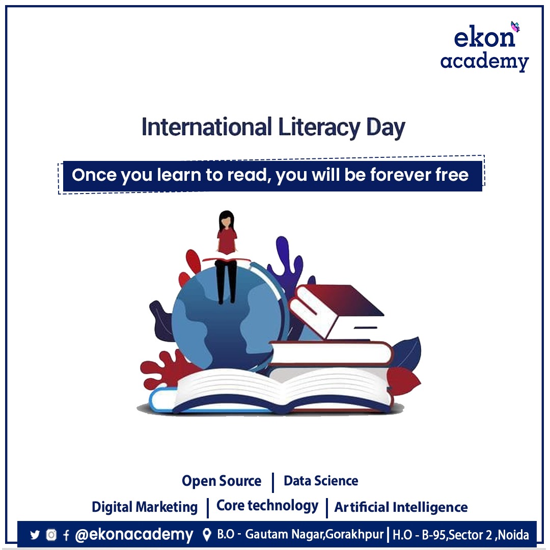 EkonAcademy's tweet image. Literacy📚 = Opportunity🎓
Literacy opens a world of opportunities, but far too many people continue to be left behind.
Learn with EKON
Enroll Now to make Digital Careers👇
ekonacademy.com
#EKONacademy #EKON #opensourcecoding #programming #coding #LiteracyDay #literacy