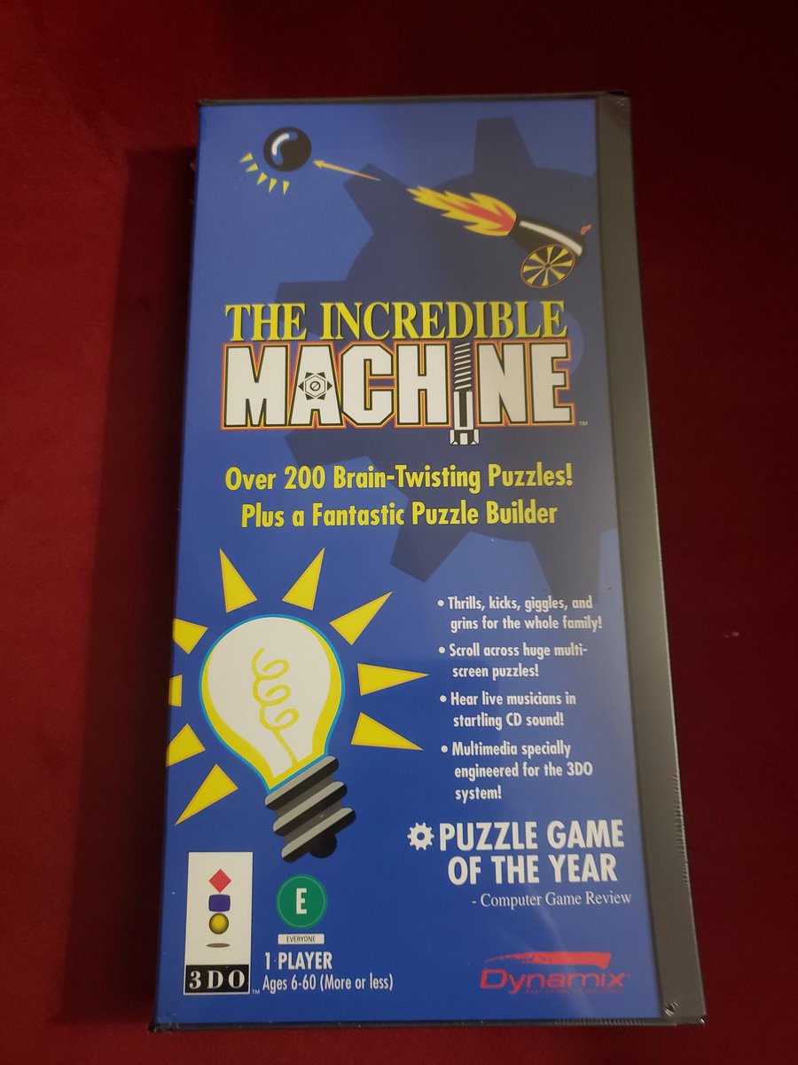 biddyjojanglez's tweet photo. Hello #gamers! Today's #3doThursday gonna be another short one. #retrogaming 's finest game, Incredible Machine! This bad boy is still sealed. https://t.co/qr6ef3w8d1