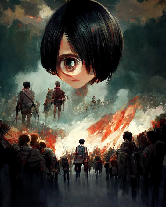 進撃の巨人風のtwitterイラスト検索結果