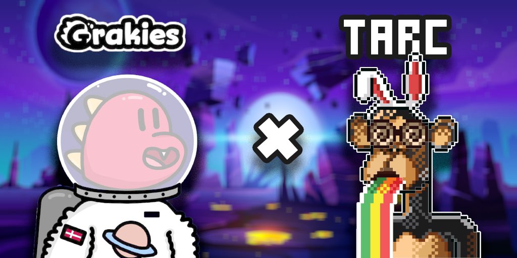 TARC  🐵🤜🤛 🧑🏻‍🚀 Grakies 

To celebrate the upcoming our mint we are giving away 10 WL spot 

5x TARC
5x Grakies

To win:

1️⃣ Follow <a href="/ApeRevoluti0n/">TARC</a> &amp; <a href="/grakiescnft/">Grakies World</a> 
2️⃣ Like &amp; Retweet
3️⃣ Tag 3 friends
#CNFTGiveaway 
48hr 🏆
