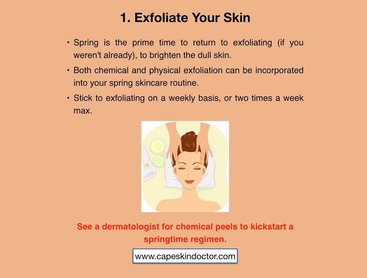 CapeSkinDoctor's tweet photo. Spring is a time of renewal: birds singing, flowers blooming, and your skin emerging from a cocoon of intensive winter and chapstick. Your skin is ready for a shift in seasonal skin care. It's time for an update to your spring skincare routine! #skincare #skincareroutine https://t.co/DjpgbMcEyh