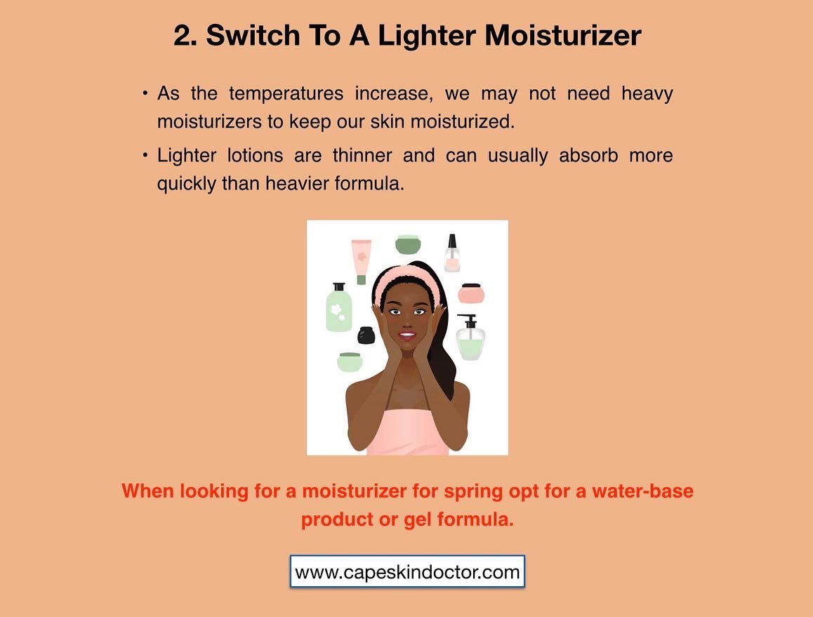CapeSkinDoctor's tweet photo. Spring is a time of renewal: birds singing, flowers blooming, and your skin emerging from a cocoon of intensive winter and chapstick. Your skin is ready for a shift in seasonal skin care. It's time for an update to your spring skincare routine! #skincare #skincareroutine https://t.co/DjpgbMcEyh