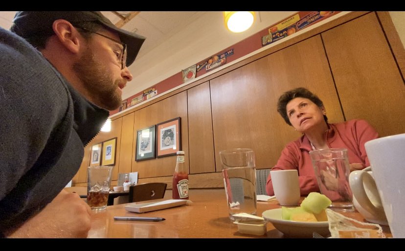Loving how my mom and husband are codeswitching/translanguaging to communicate with e/other. I simply step aside and let that beautiful thing happen. ❤️