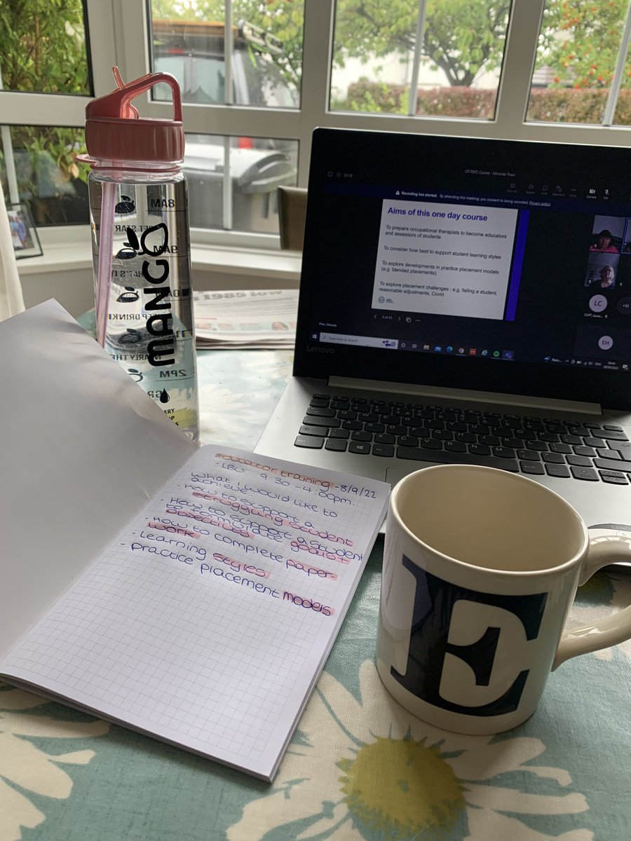 Practice educator training with <a href="/OTLeedsBeckett/">Occupational Therapy- Leeds Beckett University</a> today! 📚☕️ #OT #educator #uni #learning