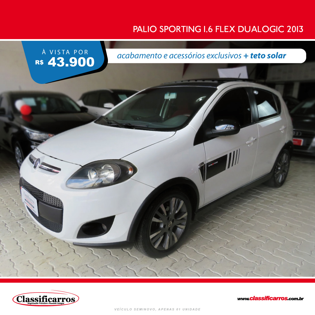 classificarros's tweet photo. Esse é #top!
Palio Sporting com motor 1.6 flex, teto solar, som original, bluetooth, volante multifuncional e câmbio automatizado
.
Veja mais fotos em nosso site (link na bio) ou fale com a gente (19)3243-6665
.
#paliosporting
#tetosolar
#dualogic
#classificarros https://t.co/eXwaAkpDTA