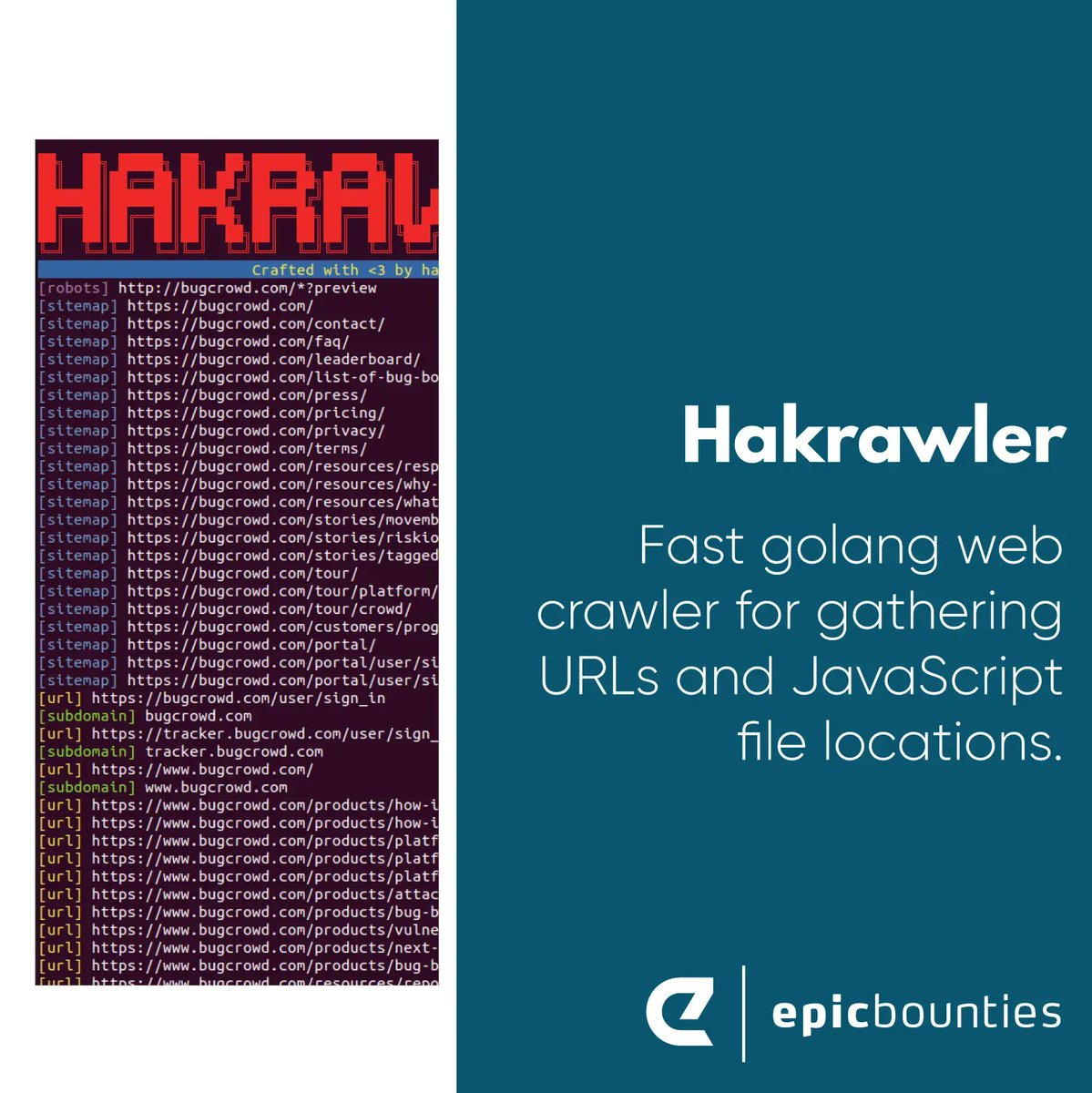 A Fast web crawler for us hackers, extract all URL endpoints from an application and simply dump them to the command-line, including any subdoamin it finds along the way 🚀📋 . Find out more about it here >> buff.ly/37ySBPu