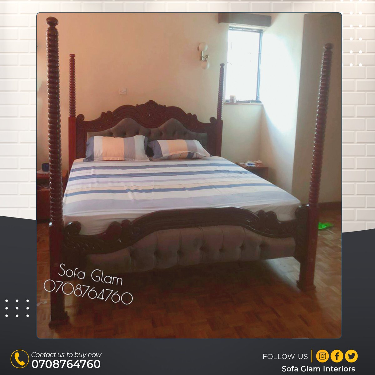 SofaGlam's tweet photo. When our pure Mahogany bed gets into your house, this is how it looks like...

Moses Wetangula | Peter Kenneth | Riggy G | Riggy G | Congratulations Hon | Fred Matiang'i | Kalonzo | Kilifi | Doreen | Alai | Ruto https://t.co/d7Ez4FpVxX
