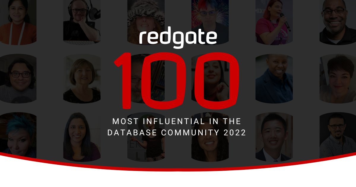 redgate's tweet image. Today's the day! @redgate is delighted to announce the debut of The #Redgate100, a list of 2022's top online influencers recognized for their impact in the database community across 9 categories.
Explore the full list here: bit.ly/3TME8Zf