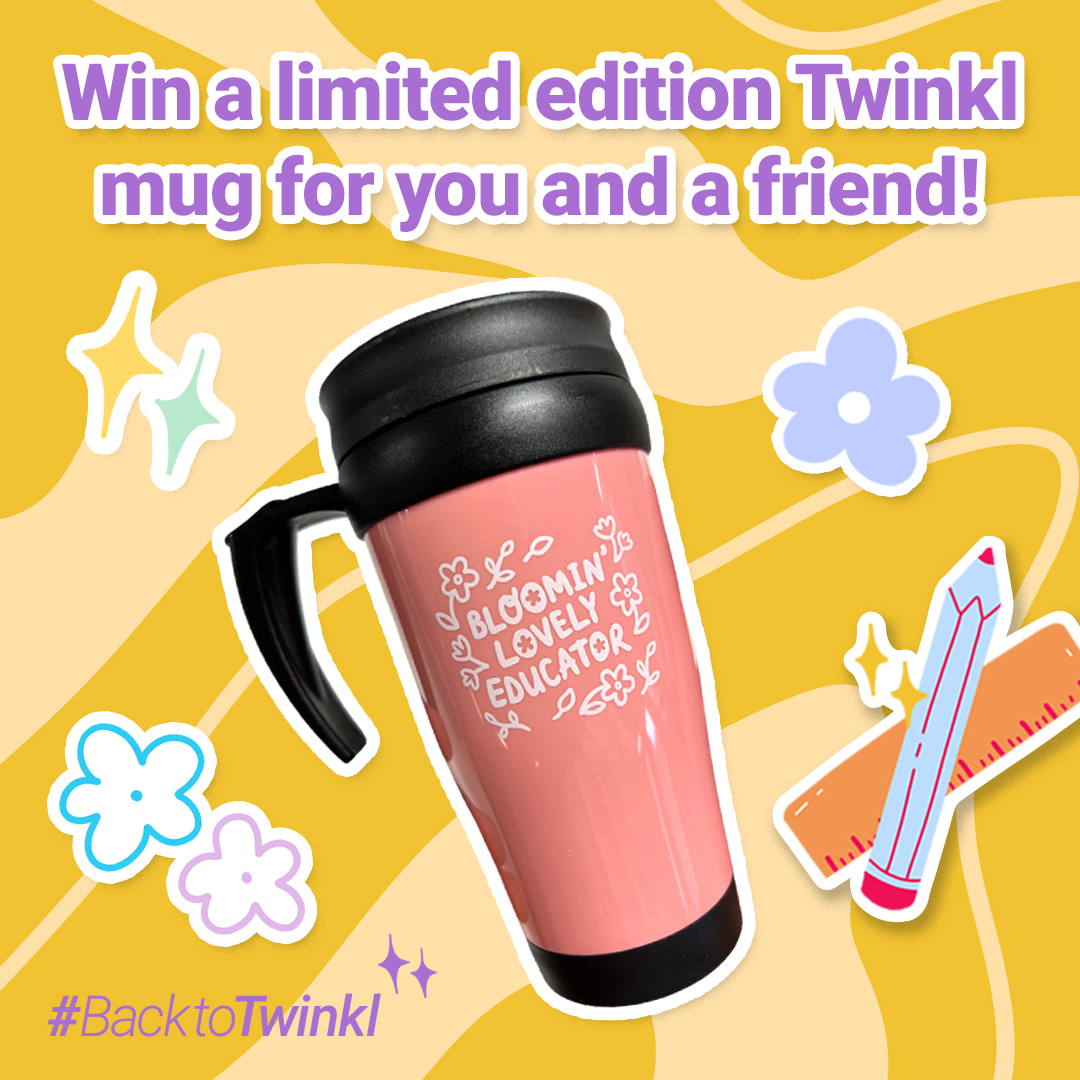 🌸 Win a limited edition ‘Bloomin Lovely Educator’ Twinkl mug for you and a friend 🌸 
We're giving away our iconic new mugs to say thank you after a hectic few weeks back in the classroom. 

To enter...
💙  Retweet to this post 
💙 Reply with #BackToTwinkl

T&amp;Cs apply.