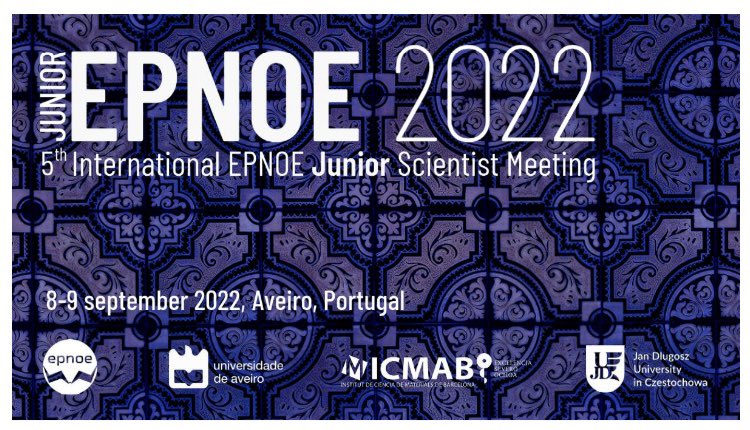 🔝Starting the 5th EPNOE Junior Meeting in Aveiro ! #EPNOEJunior  <a href="/EpnoeA/">EPNOE Association</a> <a href="/NNgroupICMAB/">NN Group - ICMAB</a>
