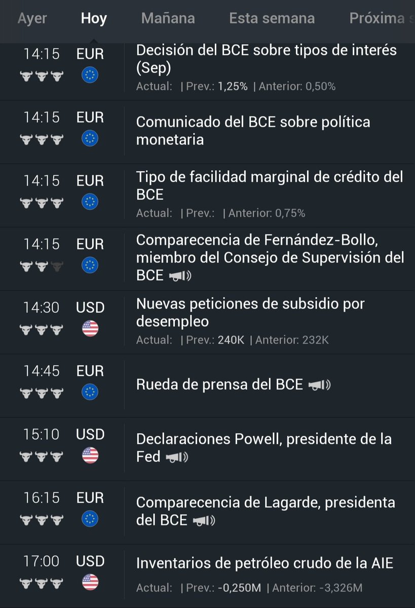 HamonsTrading's tweet photo. Día de varias noticias importantes que harán mover el mercado de manera violenta.

Mucha atención hoy a las operaciones.

Hamons Trading 📊

#Lagarde #BCE #Powell #Fed https://t.co/GFU9PXJEeD