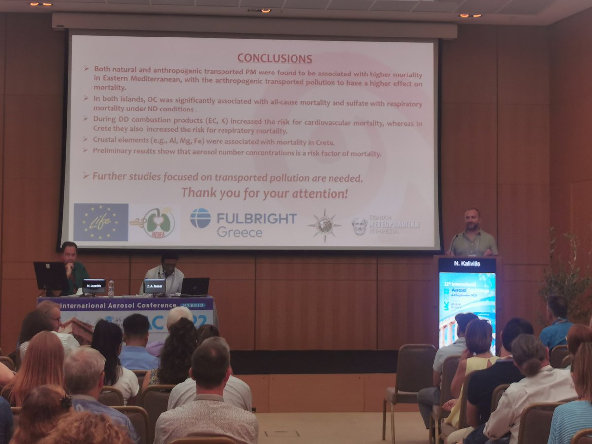 #IAC2022_Athens
And of course "AH-5: Health impacts and impact assessment of exposure to airborne particles" is another hot session in MC2 Hall.