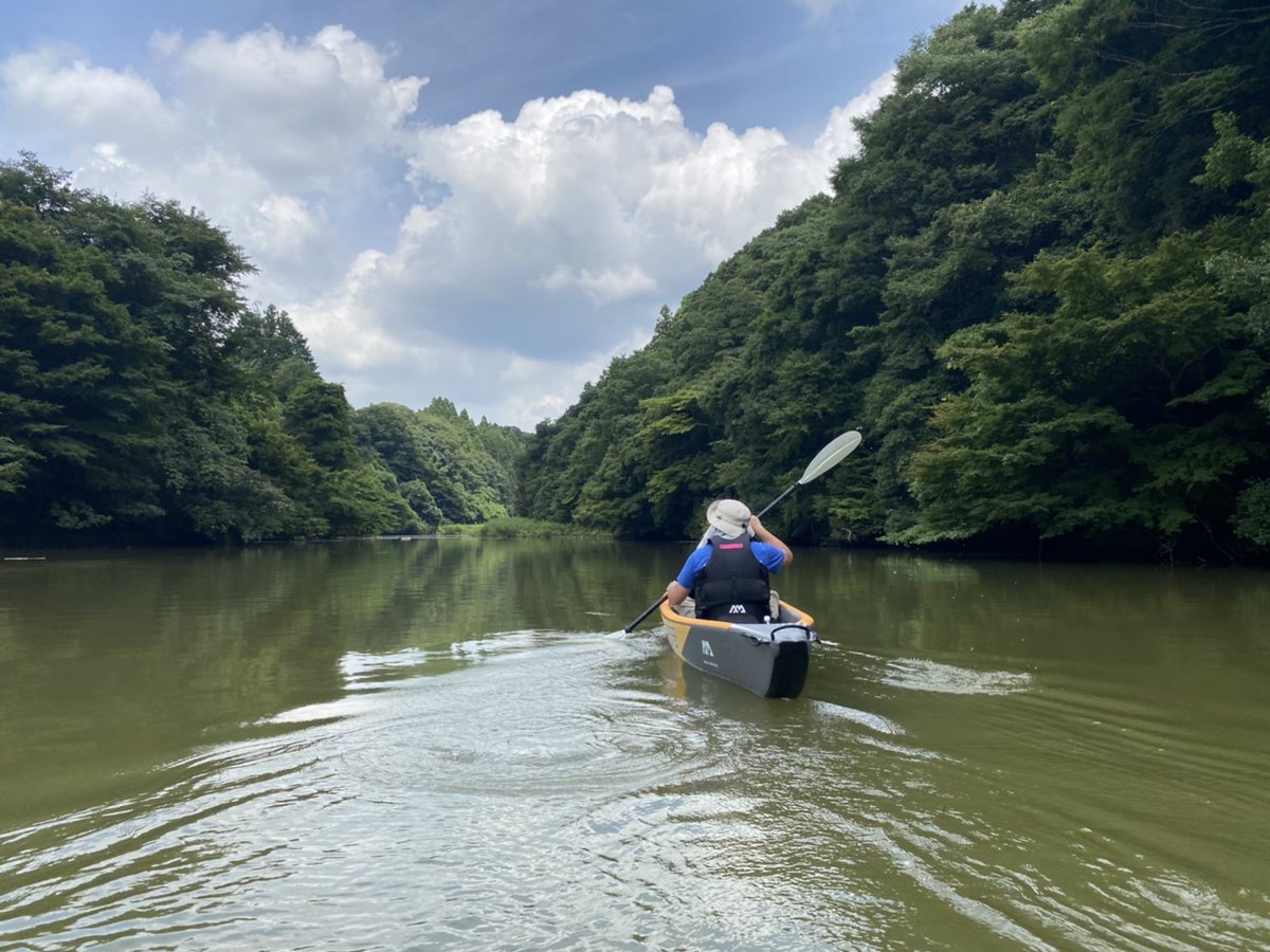 zakuchachamaru's tweet photo. この夏、ジャングルに行ってきた、
ジャングルの大河を遡った先にある人工物。
まだまだ未開の地は（千葉）凄い
#カヤック #夏　#kyak  #summer https://t.co/fhwMu4gftK