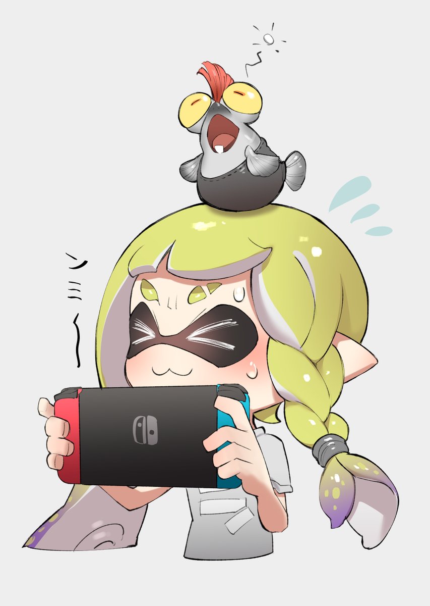 インクリング ,イカガール(スプラトゥーン) 「スプラ3楽しみすぎるᔦꙬᔨ#Splatoon3 」|ぷちのイラスト