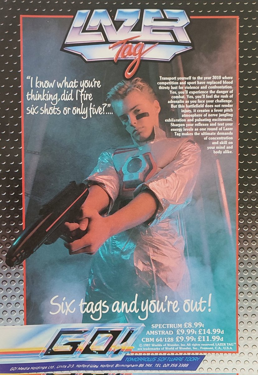 Lazer Tag game, 1987 #retrogames