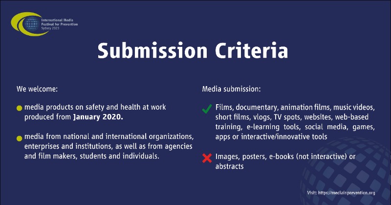 IMFP2023's tweet photo. Would you like to submit your media products to the International Media Festival for Prevention 2023? Below you find more information on the media  that can be submitted to the IMFP.

Registrations for the IMFP 2023 are now open until 28 February 2023.