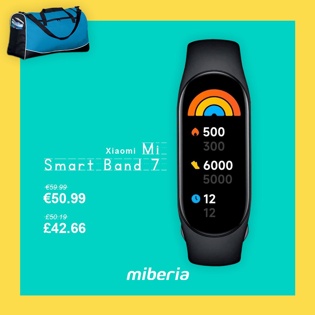 miberia_uk's tweet photo. Go back to school with a great mood thanks to this #miSmartBand7 by #Xiaomi⌚ ️

📺Watch faces designs: over 100.
👌24/7 SpO2 monitoring
💤Sleep monitoring
🤿5 ATM Waterproof
🔋14-day charge

#XiaomiMiSmartBand7👉https://t.co/JquQJwezAZ
#ActivityBracelet #SmartbandDeals https://t.co/KYl2iayFWm