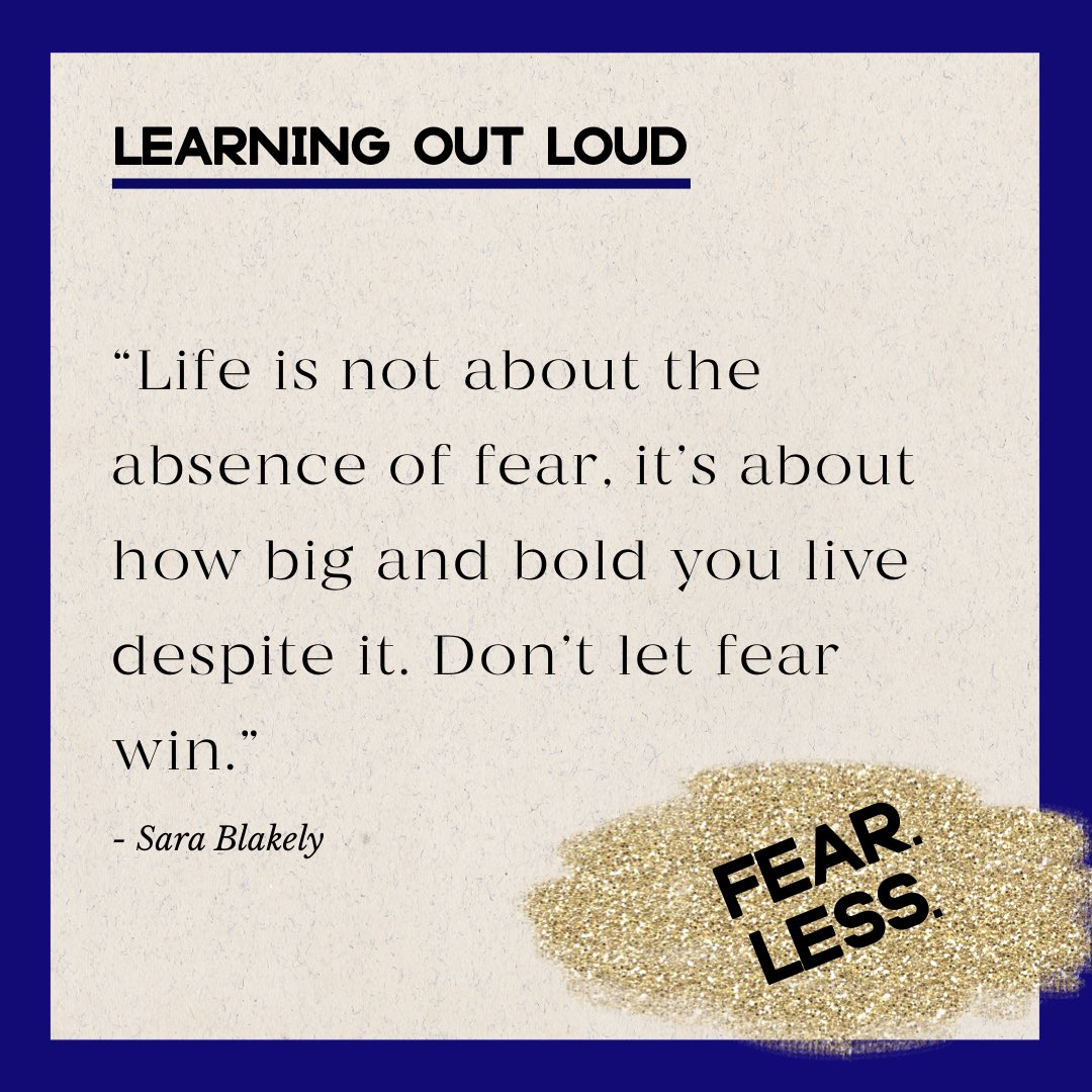 This #ThankfulThursday here is your reminder to not let fear be the reason you don’t try something new. Life is beautiful and sometimes scary but sometimes the best part of the journey is on the other side of the scary stuff. Fear. Less. And, do it anyway.