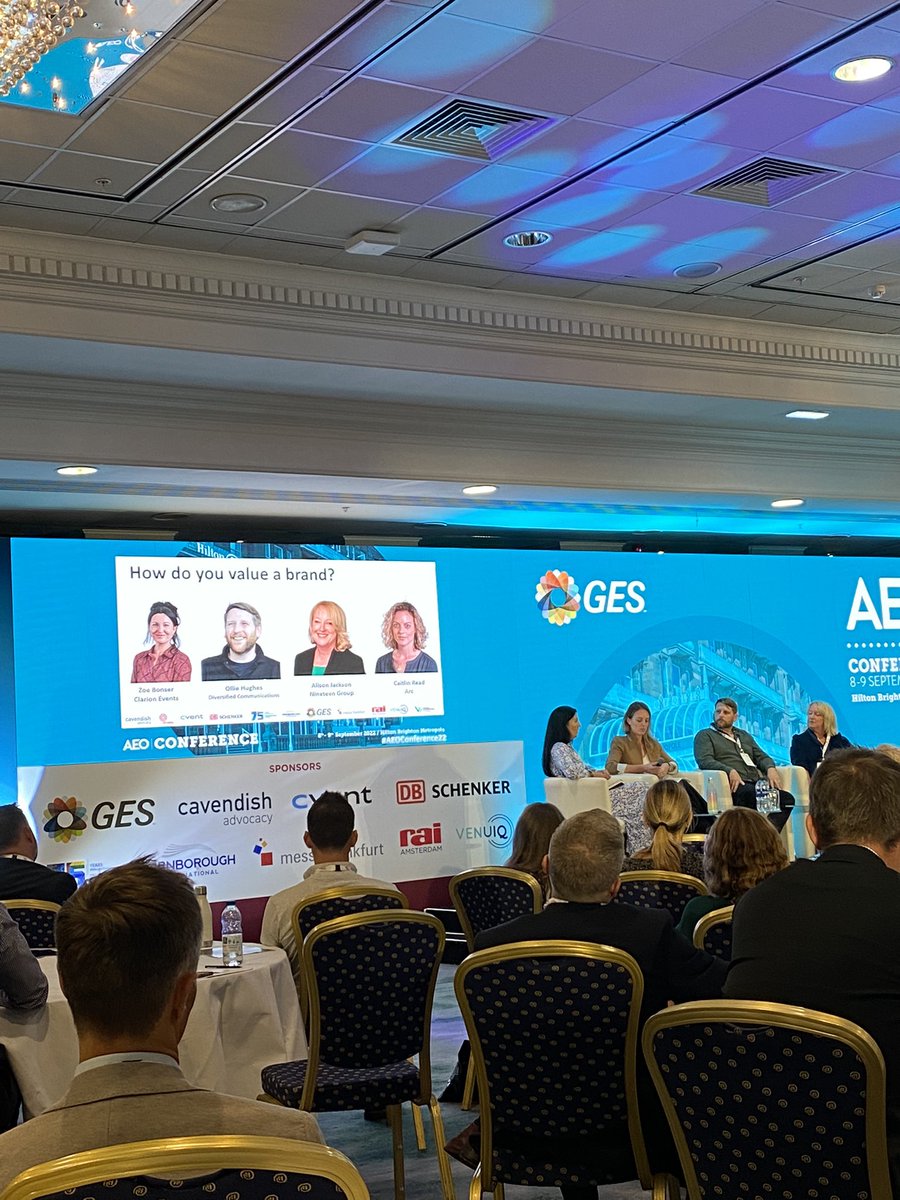 aeonews's tweet photo. The ‘How do you value a brand’ panel are currently discussing the highs and lows of brand acquisitions #AEOConference22 https://t.co/kdlE2z9C2n