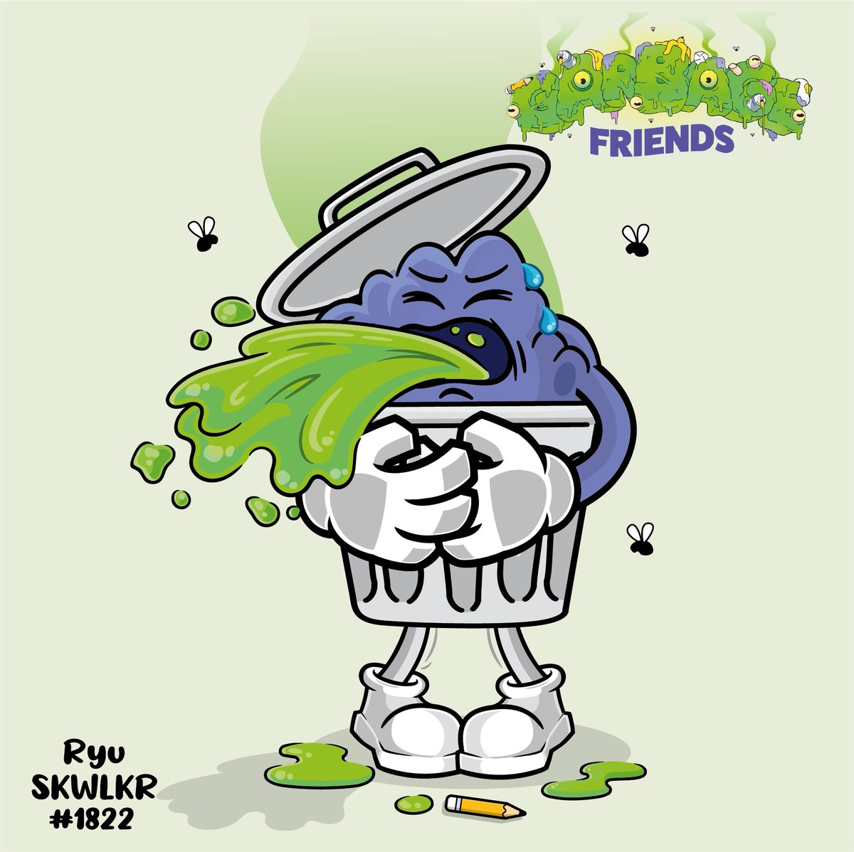 RyuSkwlkr's tweet photo. Hi! 👋
Here is my third artwork for @garbagefriends which is the continuation of the one of yesterday !🤢🤮
Like and share it❤️🔃 with the #Garbagegang! 🗑️🟢
@MotionMarcus #slime
#garbagefriends #slimeline #moreslime #garbagegirls https://t.co/X4drMxPFkm