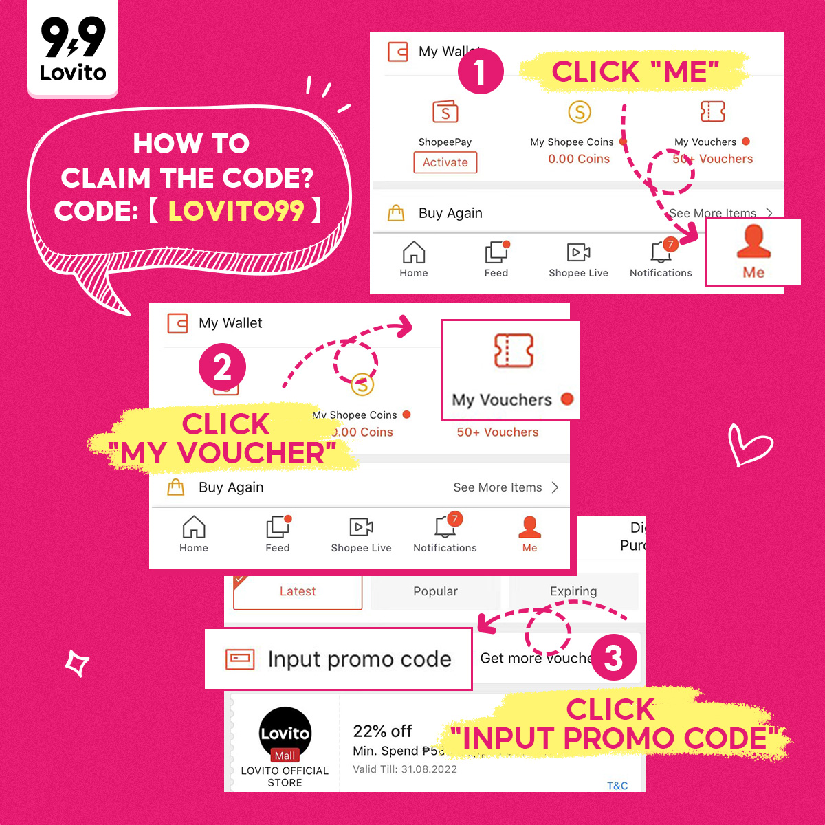lovito_official's tweet photo. Get your first ticket to the big 9.9 SALE!🙌 Claim the ₱𝟮𝟬𝟬 𝗢𝗙𝗙 exclusive voucher now and get your carts ready! 
🛒Shop now>>https://t.co/BQbomoASf2

👉Please Note:⁣⁣⁣
The voucher amount and quantity will be updated when the ₱200 OFF offer it's fully redeemed. https://t.co/axsO0UzD6S