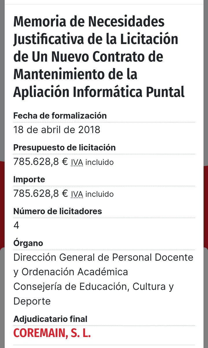 STEC_Cantabria's tweet photo. Aunque debieran informar con transparencia, hemos tenido que estar investigando los contratos de la empresa privada en la que @EduCantabria tiene externalizada la gestión informática, desde 2016.
Echad cuentas, es sangrante; más aún viendo el resultado...
#RespetoDocente https://t.co/F5glU8XiqE