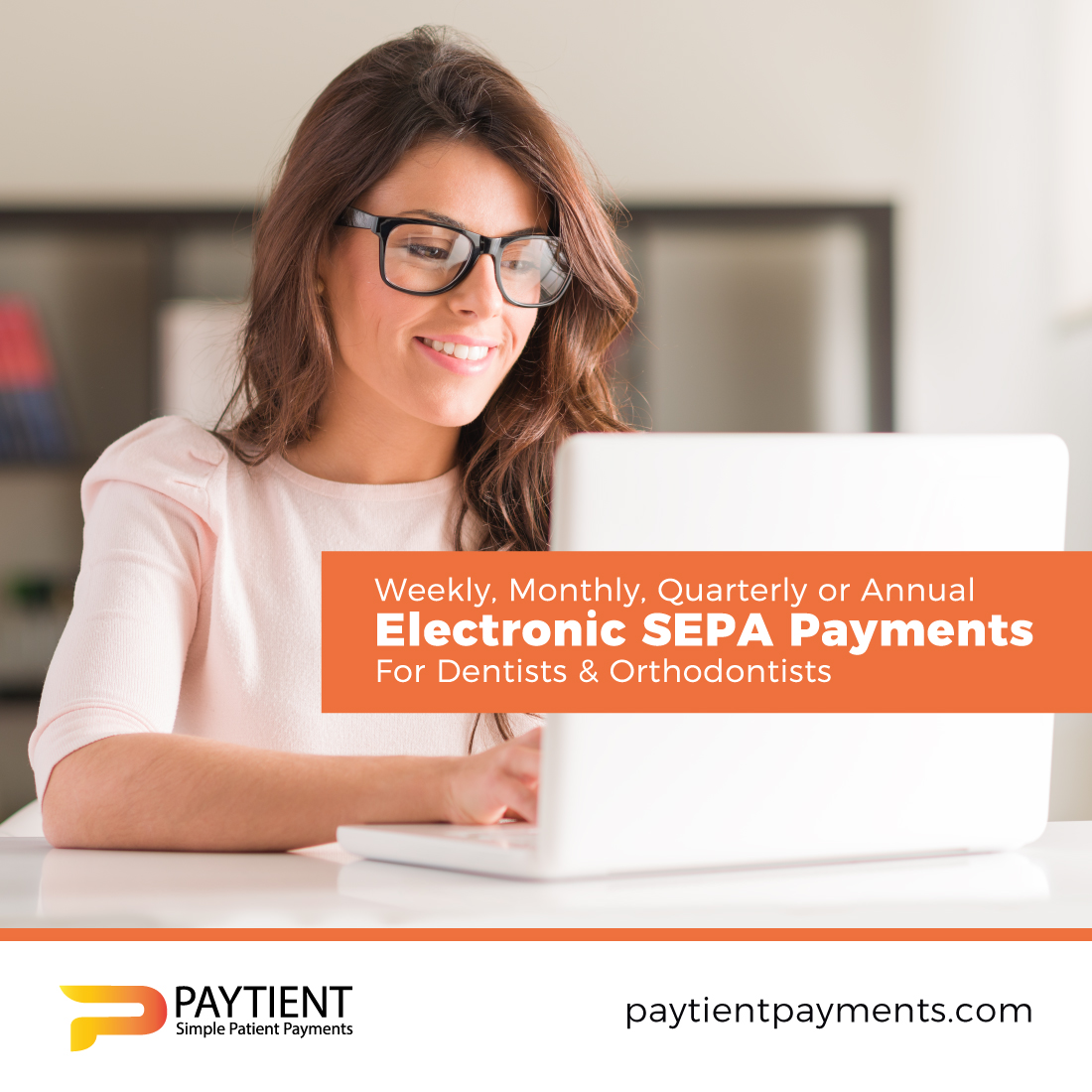 paytientpayment's tweet photo. While many of our clients use Paytient for monthly orthodontic payment collection, did you know we also offer Weekly, Quarterly and Annual SEPA payments. This means you can offer your patients much more flexibility around paying their dental bills! #digitalpayments4dentists https://t.co/Sl1SgMVOon