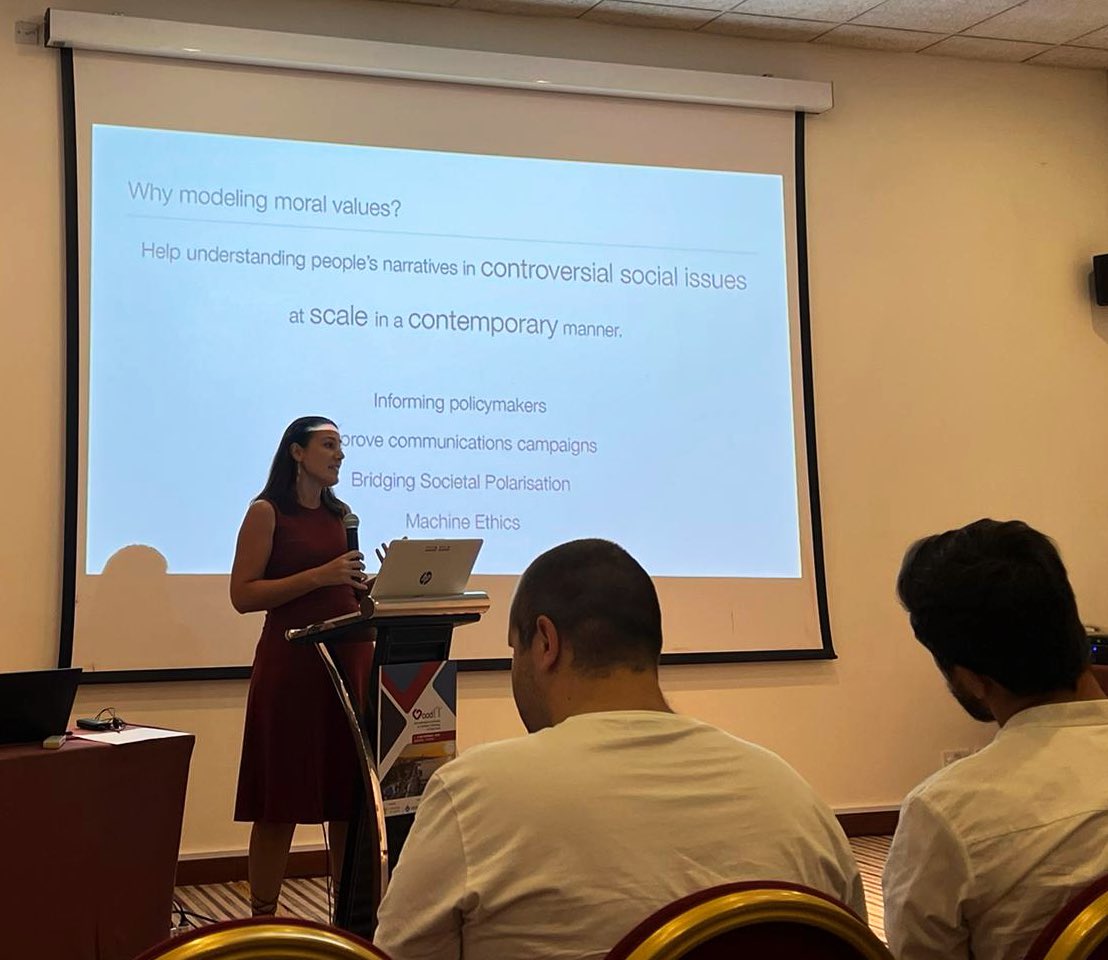 Kyriaki Kalimeri (@kyriakikalimeri) on Twitter photo Interested in measuring the moral value of liberty in text? Check out our new lexicon I just presented at the #GoodIT conference! tinyurl.com/jf6c7mp2 Code & Data available w/<a href="/oaraquei/">Óscar Araque</a> @lorgatti
#css #dataforgood #vaccines #mft #nlp Interested in measuring the moral value of liberty in text? Check out our new lexicon I just presented at the #GoodIT conference! tinyurl.com/jf6c7mp2 Code & Data available w/<a href="/oaraquei/">Óscar Araque</a> @lorgatti
#css #dataforgood #vaccines #mft #nlp