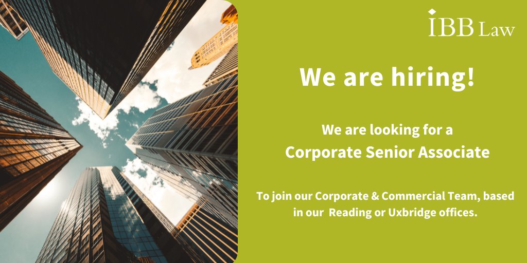 IBB Law on Twitter "Fantastic opportunity to work with our well