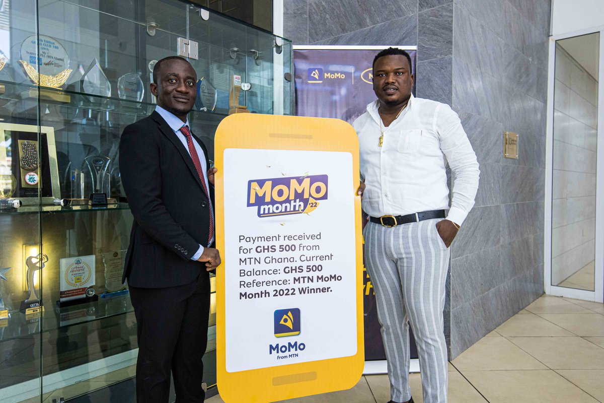 MTNGhana's tweet photo. Rewards all over! Here are some of our week 2 winners of the MoMo Month.
Keep using MoMo to earn points and stand a chance of winning up to GHS 5,000 weekly.
#MoMoMonth https://t.co/LoveVGA0VO