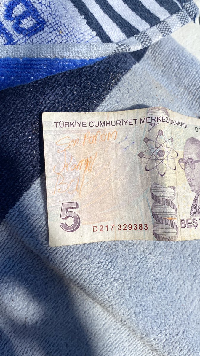 Son paranın üstüne isim soyisim yazmanız beni üzer