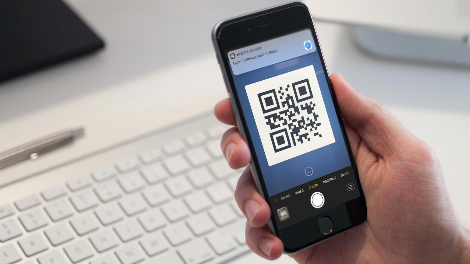 QR на телефоне