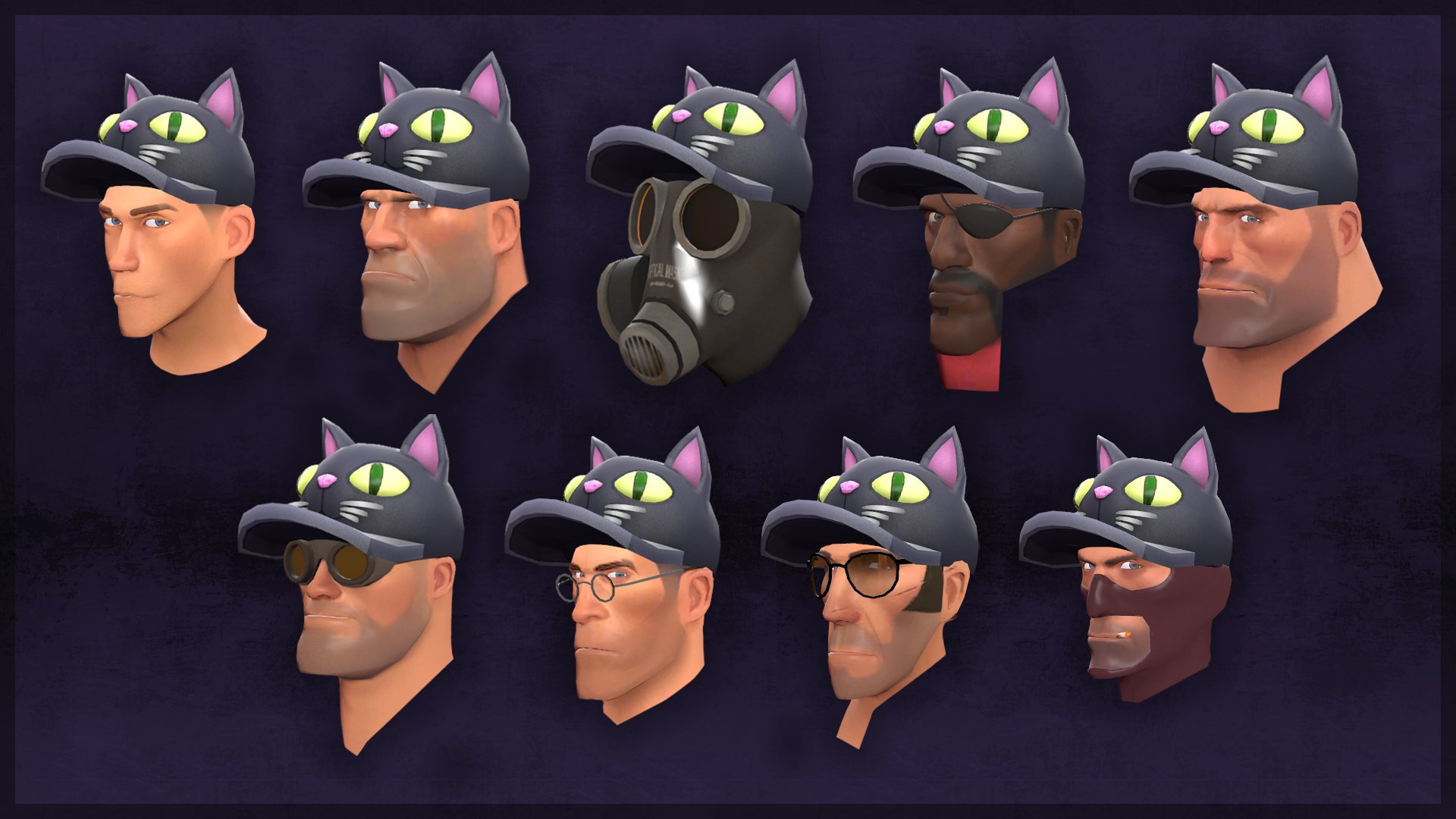 Tf2 emporium on twitter new all class halloween headgear the kitty