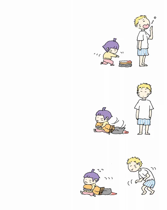 父ちゃんの出勤を阻止したいヒマワリ#NARUTO 
