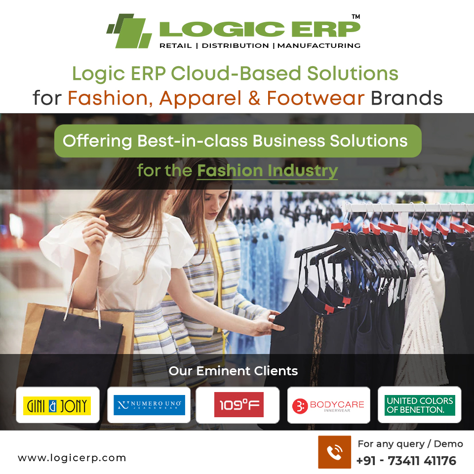 Logicerp's tweet photo. LOGIC ERP Software for Fashion, Apparel &amp; Footwear Brands. Call now for Demo: +91-73411-41176.
#apparelsoftware #cloudsoftware #cloudsolutions #garmentsoftware #footwearsoftware #apparelmanagementsoftware https://t.co/17pFtG6Aoy
